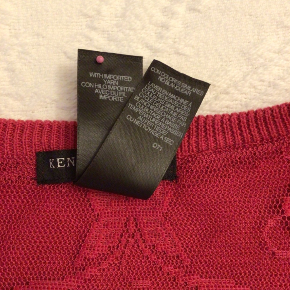 Knitted red sweater, NWOT - Picture 7 of 14